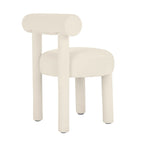 Silla de comedor tapizada en terciopelo