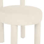 Silla de comedor tapizada en terciopelo