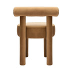 Silla de comedor tapizada en terciopelo