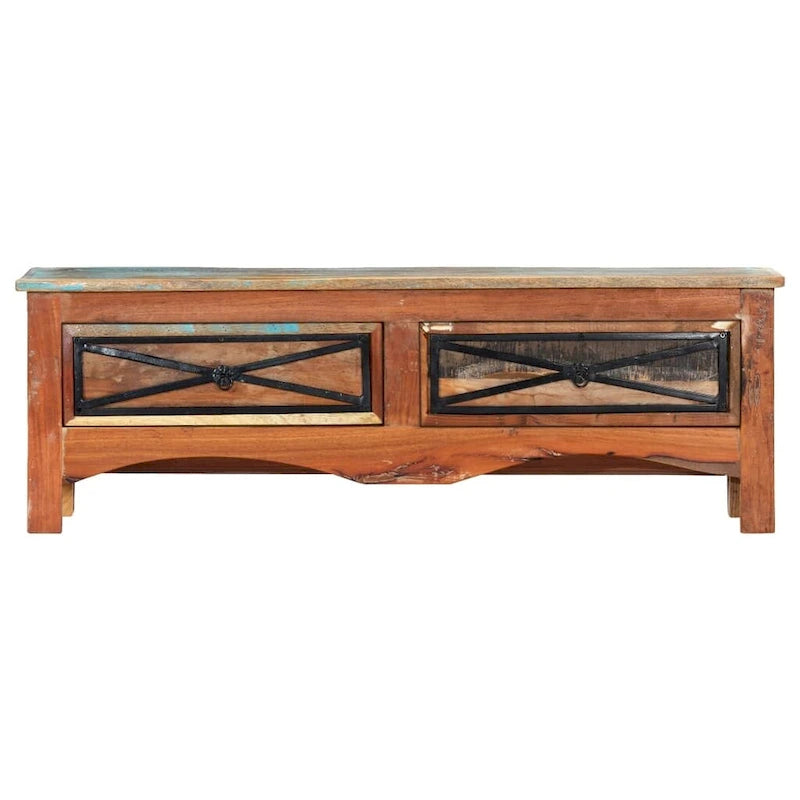 Mueble de TV de madera recuperada 47.2 x 11.8 x 15.7