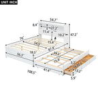Cama Plataforma Matrimonial con Nido, Cajones y Puertos de Carga USB