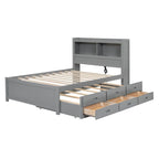 Cama Plataforma Matrimonial con Nido, Cajones y Puertos de Carga USB