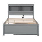 Cama Plataforma Matrimonial con Nido, Cajones y Puertos de Carga USB