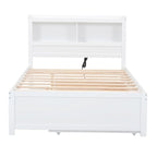 Cama Plataforma Matrimonial con Nido, Cajones y Puertos de Carga USB