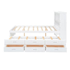 Cama Plataforma Matrimonial con Nido, Cajones y Puertos de Carga USB