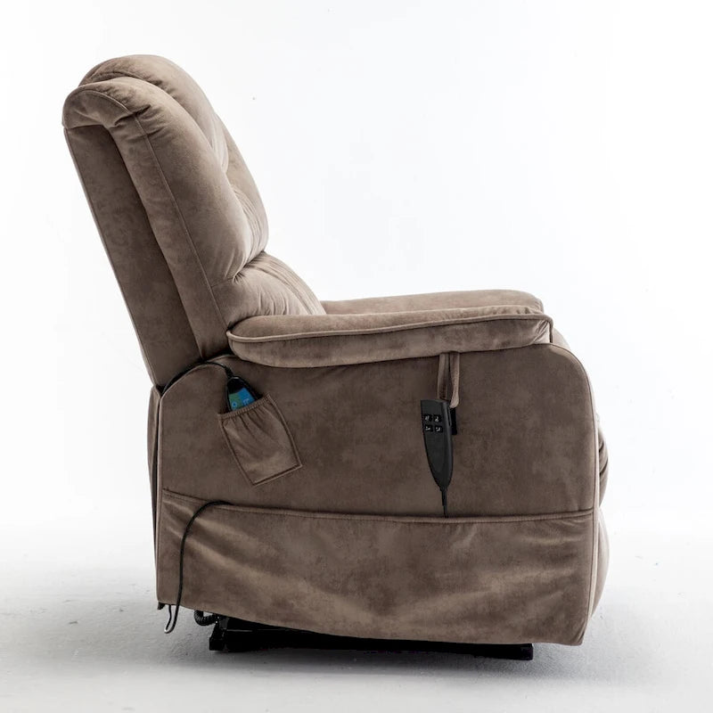 Sillón reclinable eléctrico con motor silencioso – Reclinación totalmente horizontal de 180°