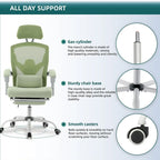 Silla de oficina ergonómica de malla con respaldo alto, soporte lumbar, silla de escritorio para ordenador