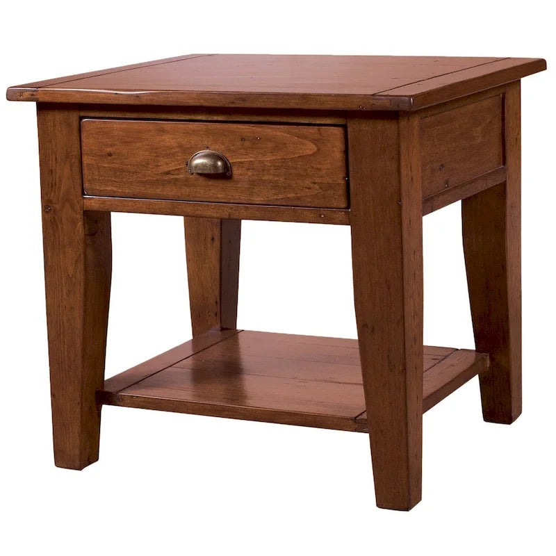 Mesa auxiliar de madera recuperada - Varios colores