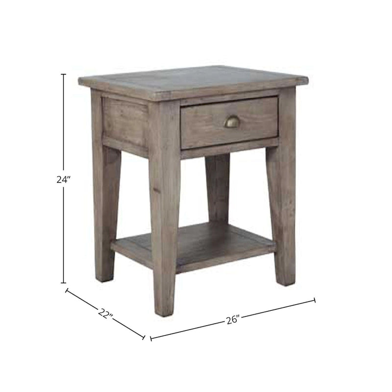 Mesa auxiliar de madera recuperada - Varios colores