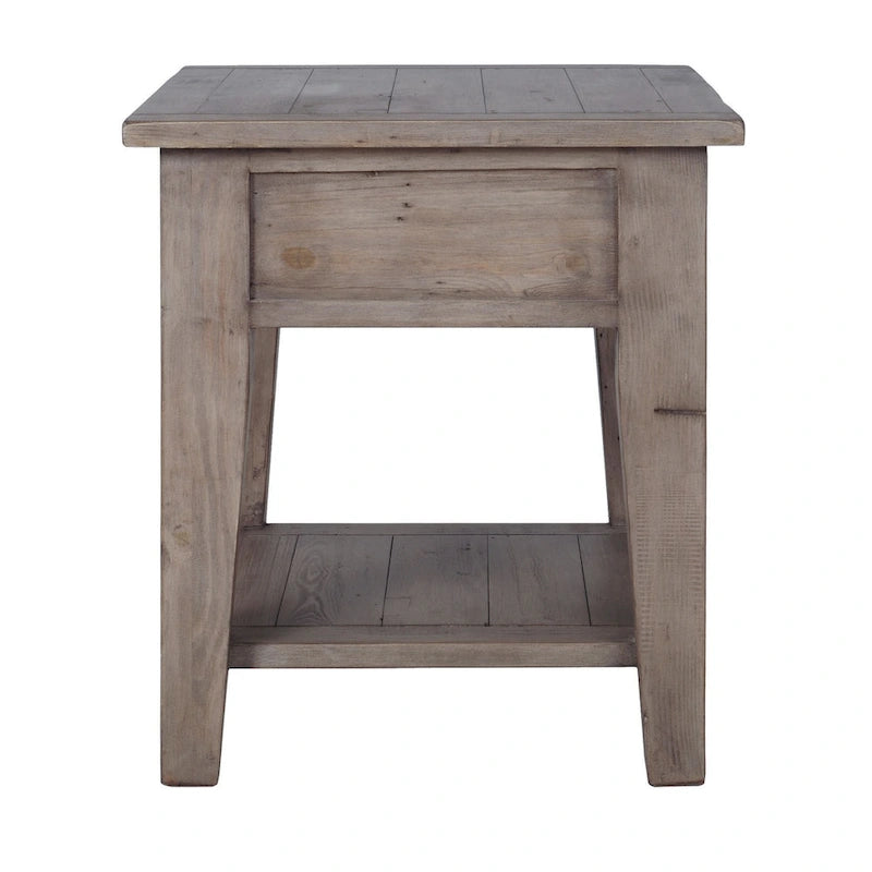 Mesa auxiliar de madera recuperada - Varios colores