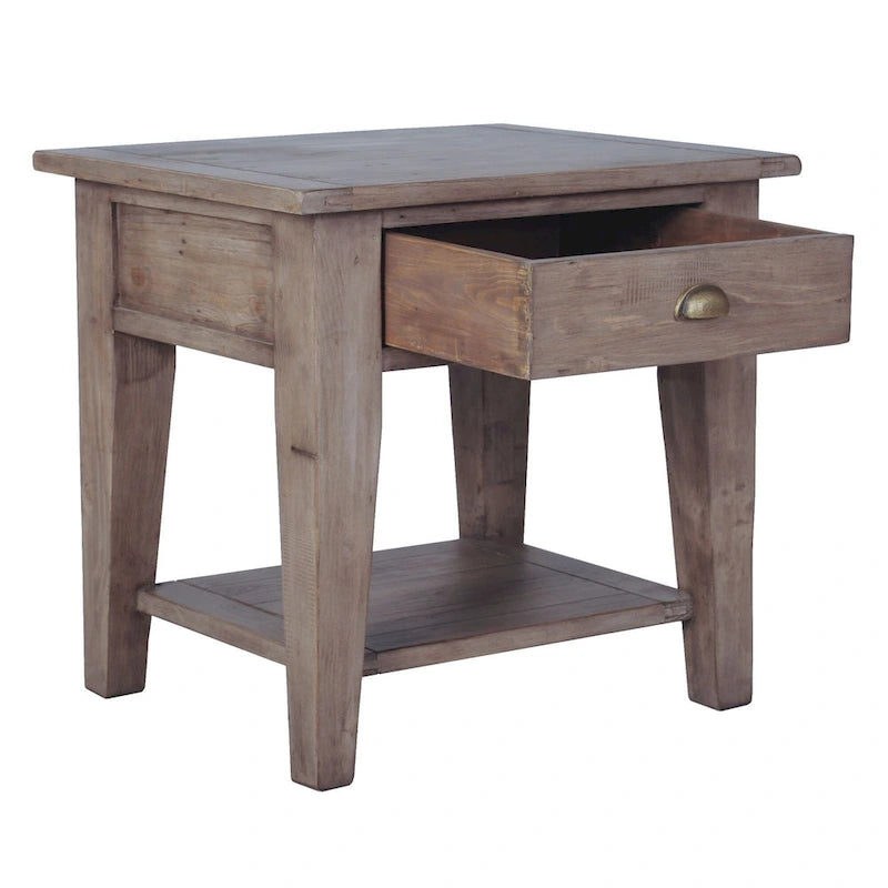 Mesa auxiliar de madera recuperada - Varios colores